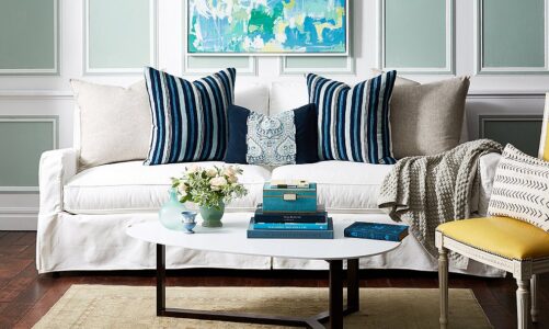 How to style your sofa set with pillows and throws